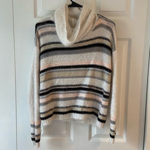 Eyeshadow cowl neck sweater